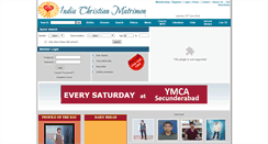 Desktop Screenshot of indiachristianmatrimony.com